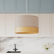 Suspension Baikal en bambou naturel D40 cm