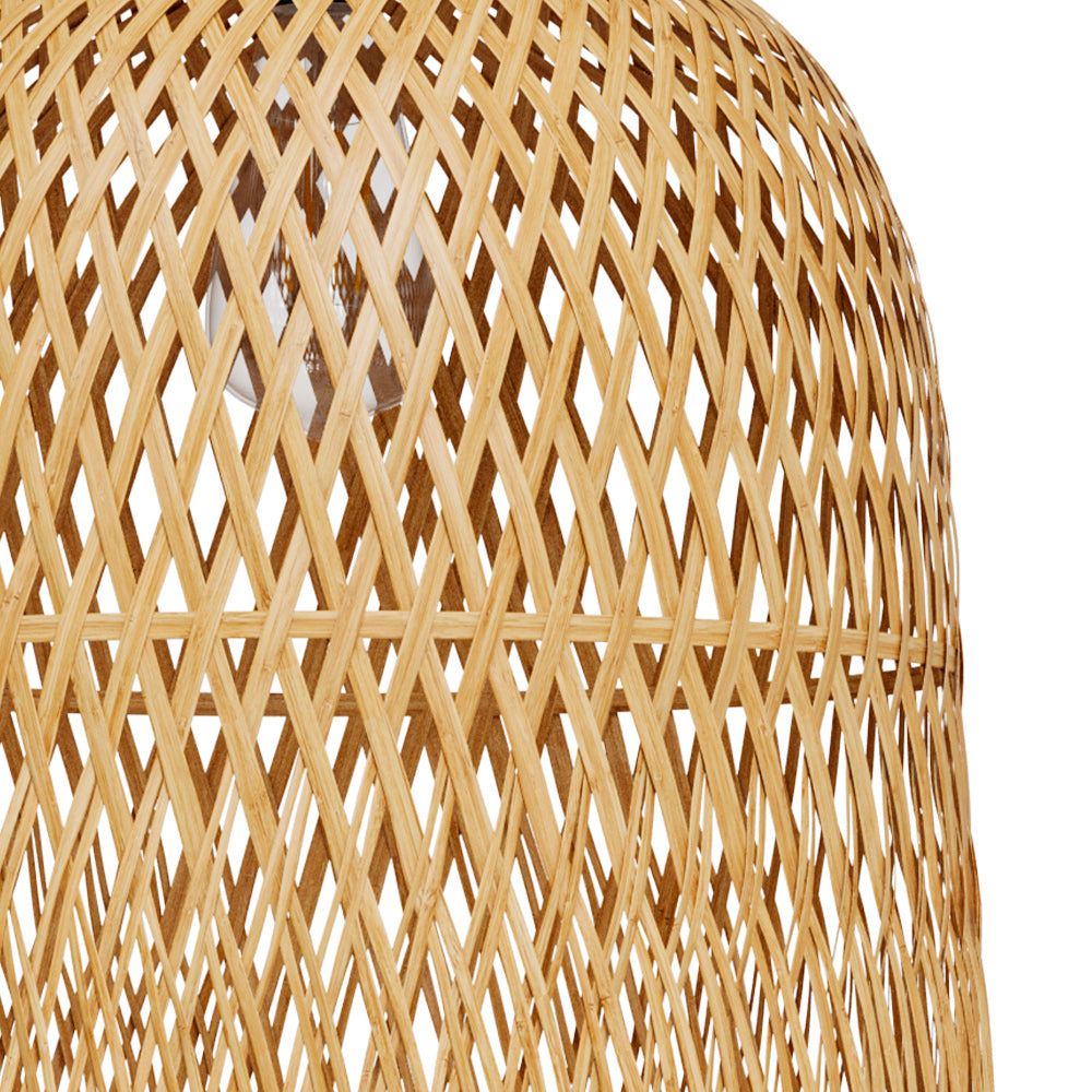 suspension en bambou et metal dorva