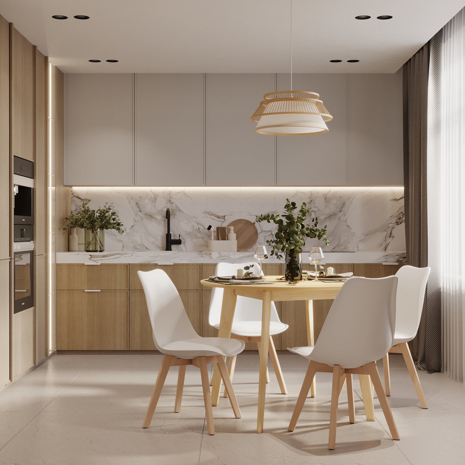 suspension en bambou naturel 46 cm maupiti