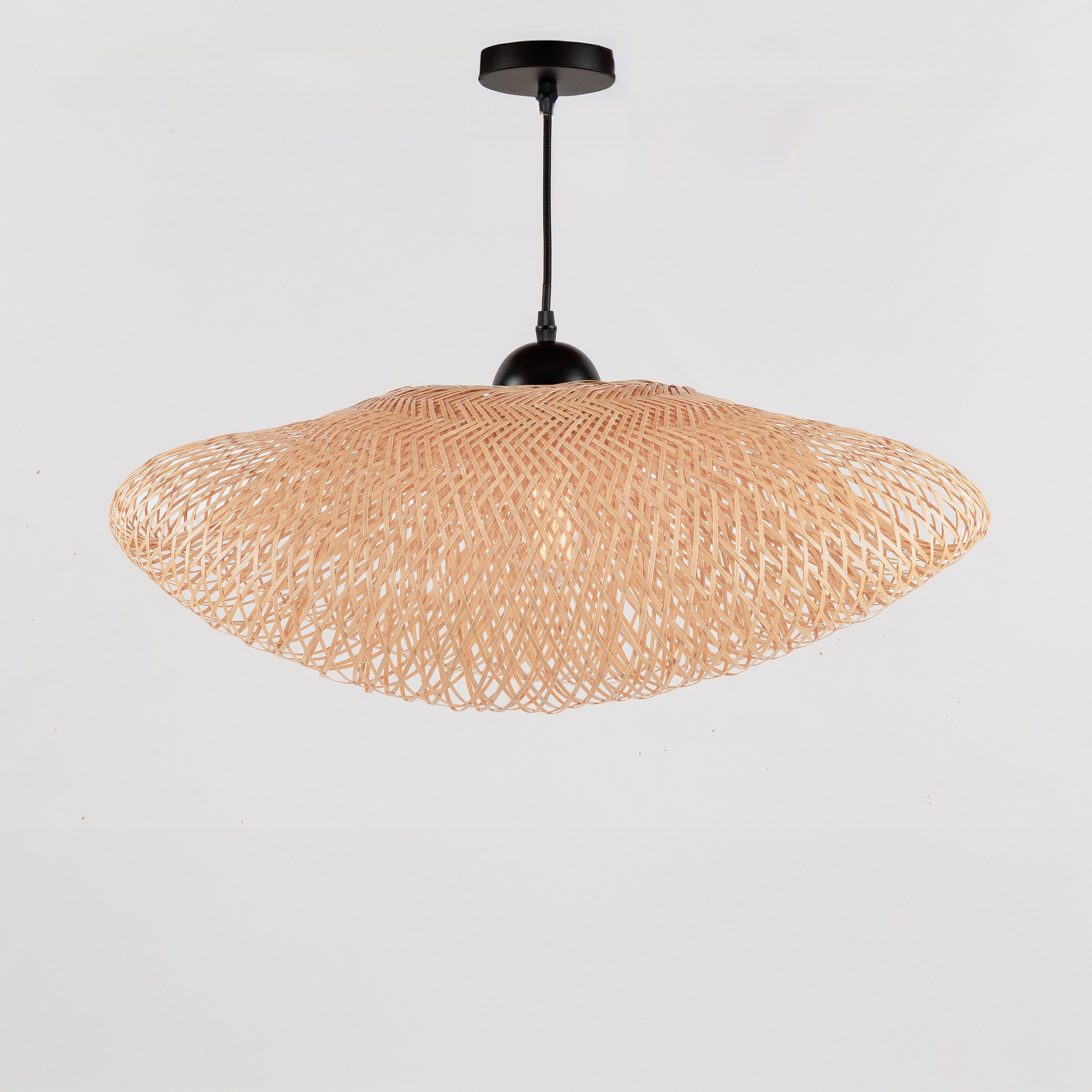 Suspension Anya en bambou naturel D60 cm