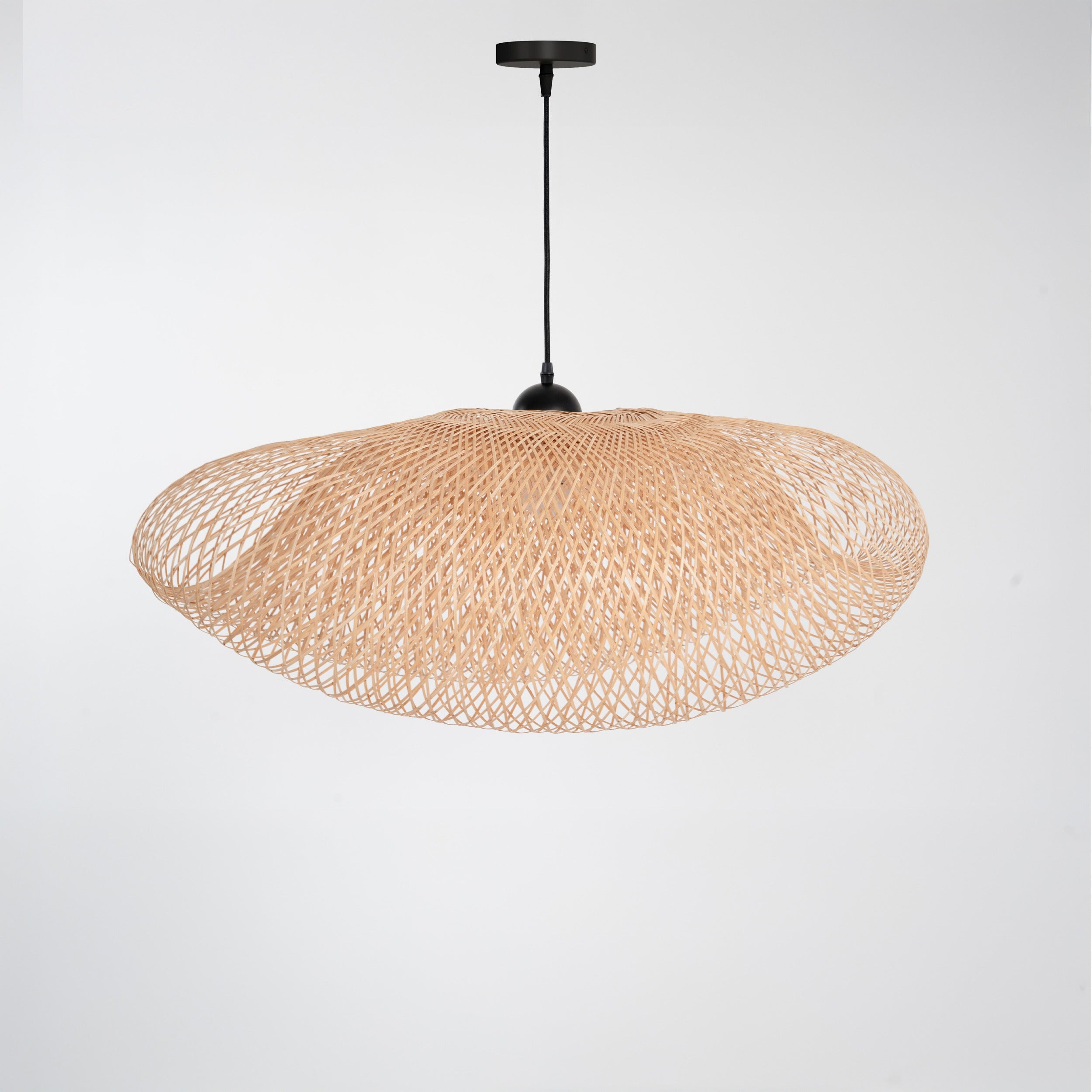 suspension en bambou naturel et metal anya