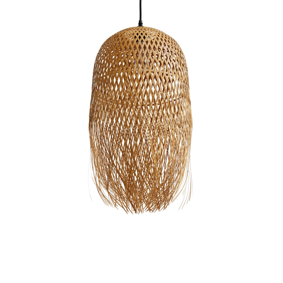 suspension en bambou naturel et metal dorva