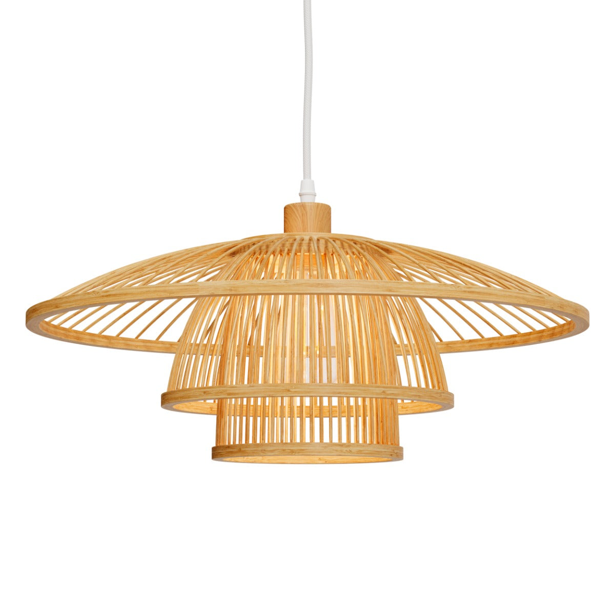 suspension en bambou naturel et metal mirabel