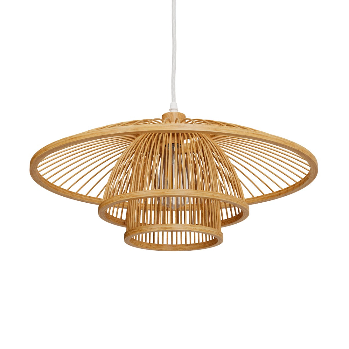 suspension en bambou naturel mirabel