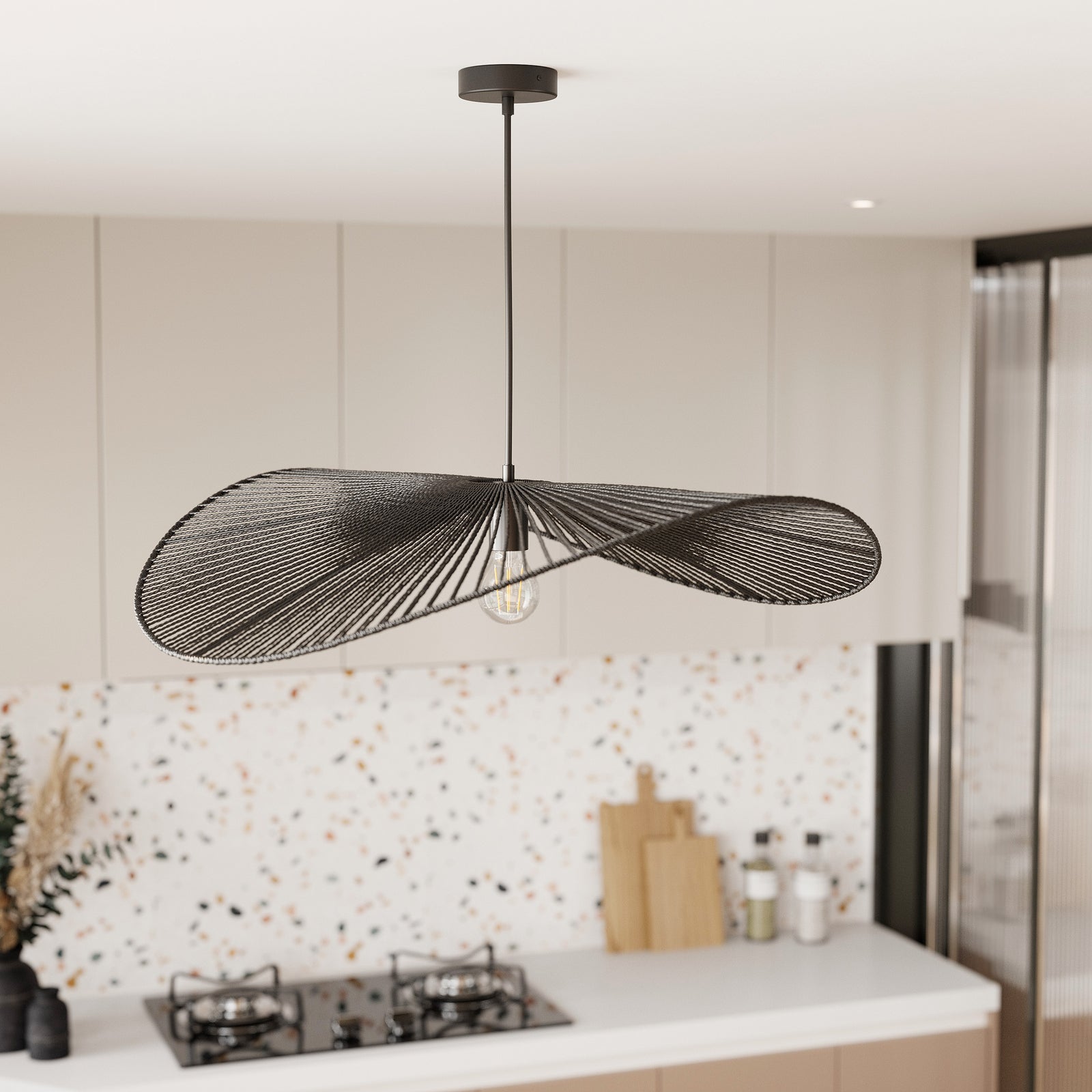 suspension en corde noire mada