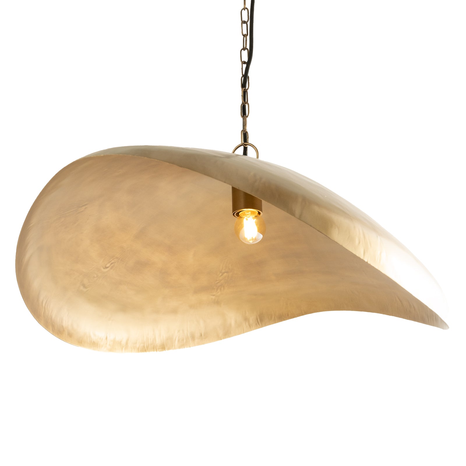 suspension en metal dore d 74 cm pacha fond blanc