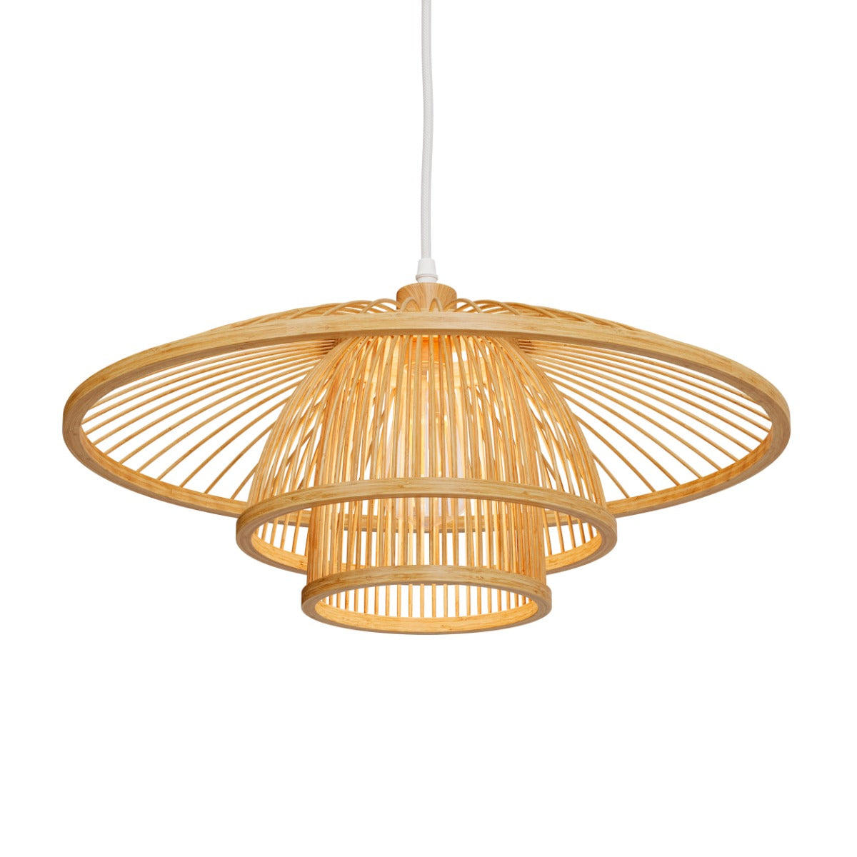 suspension mirabel en bambou naturel et metal