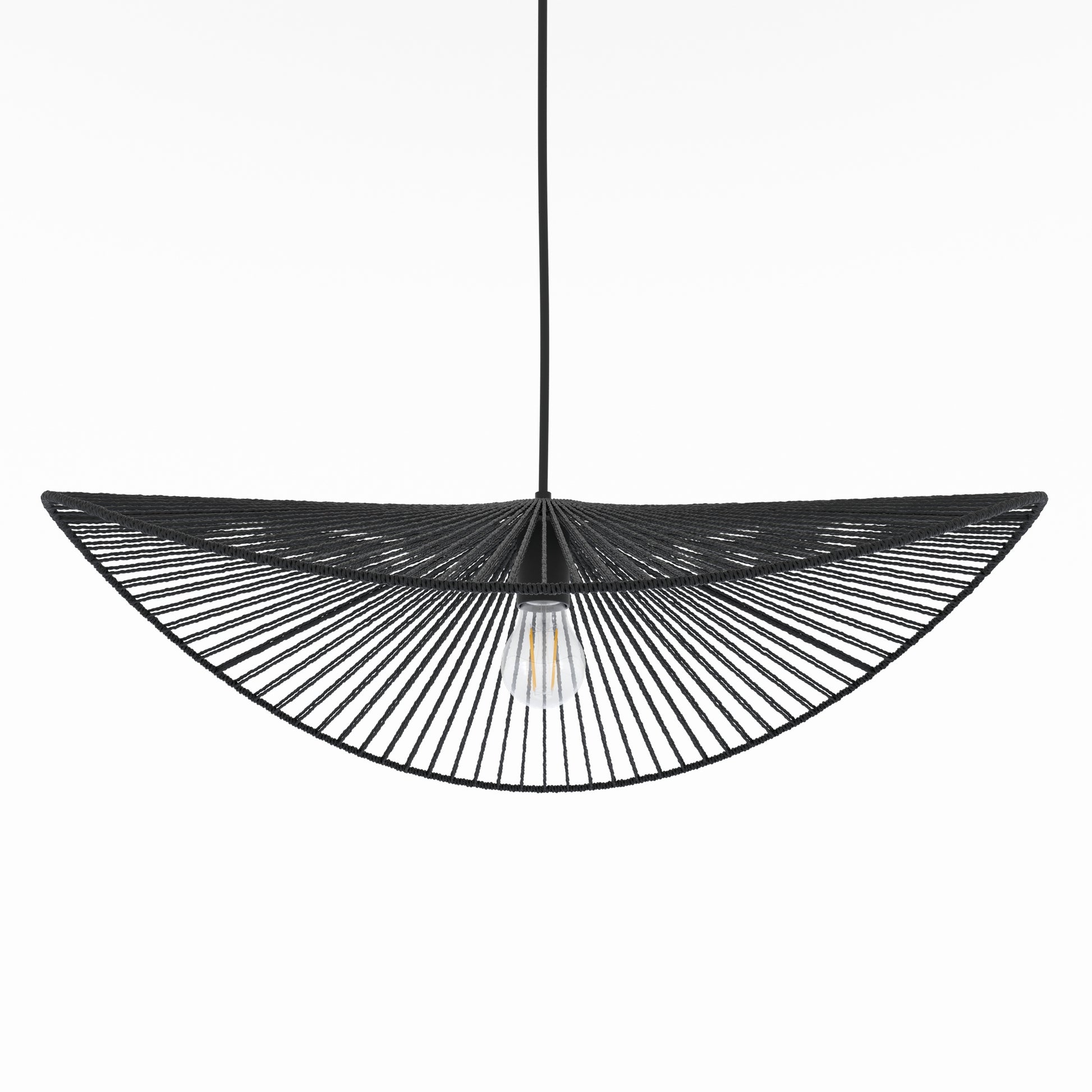 suspension noir en corde 75 cm mada_1