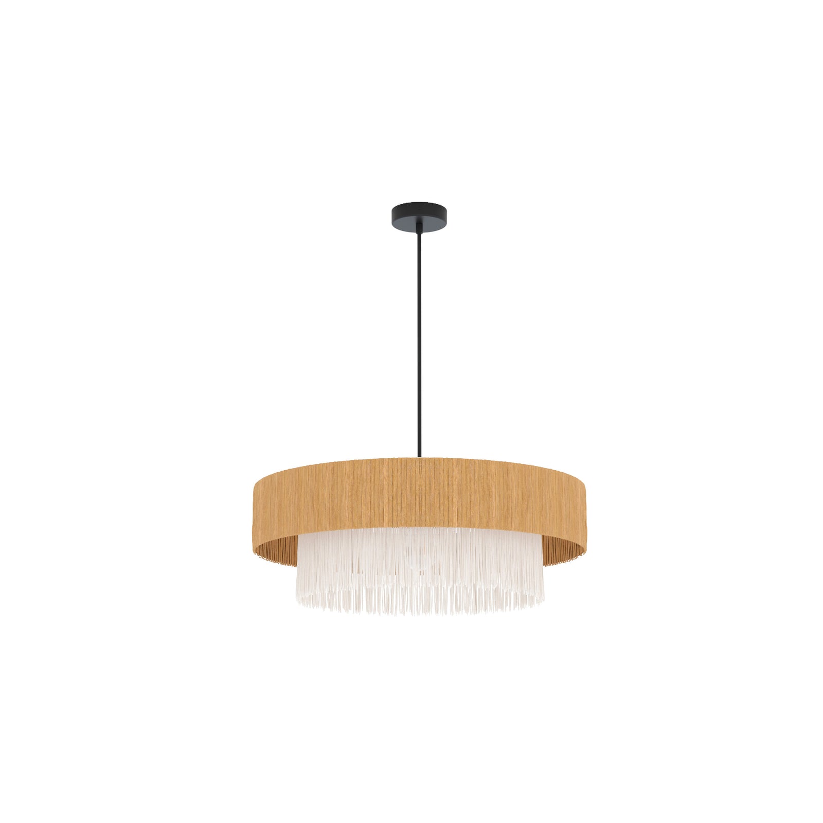 suspension solara naturelle 75 cm en raphia fond blanc