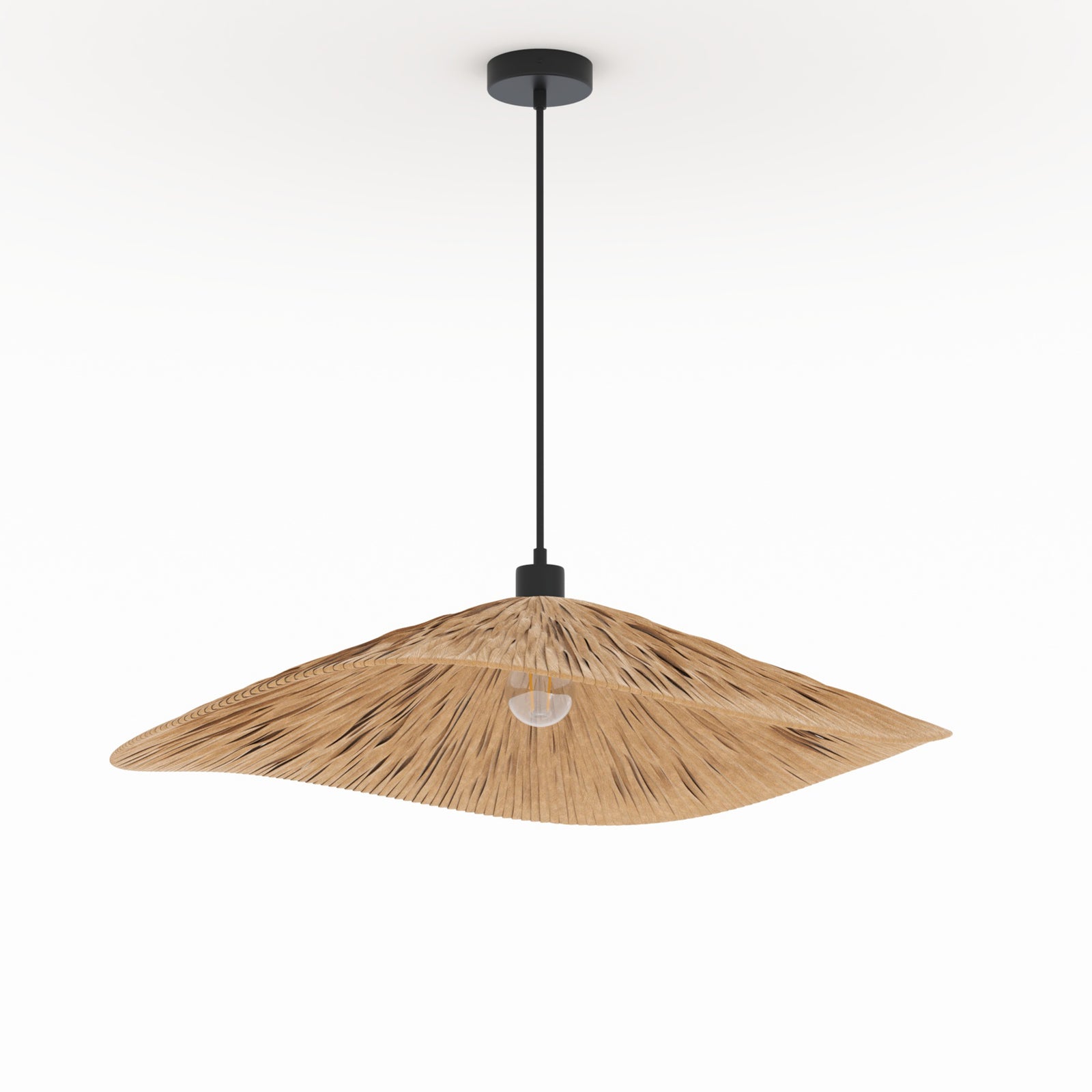 suspension stellaire en raphia couleur naturelle 75 cm