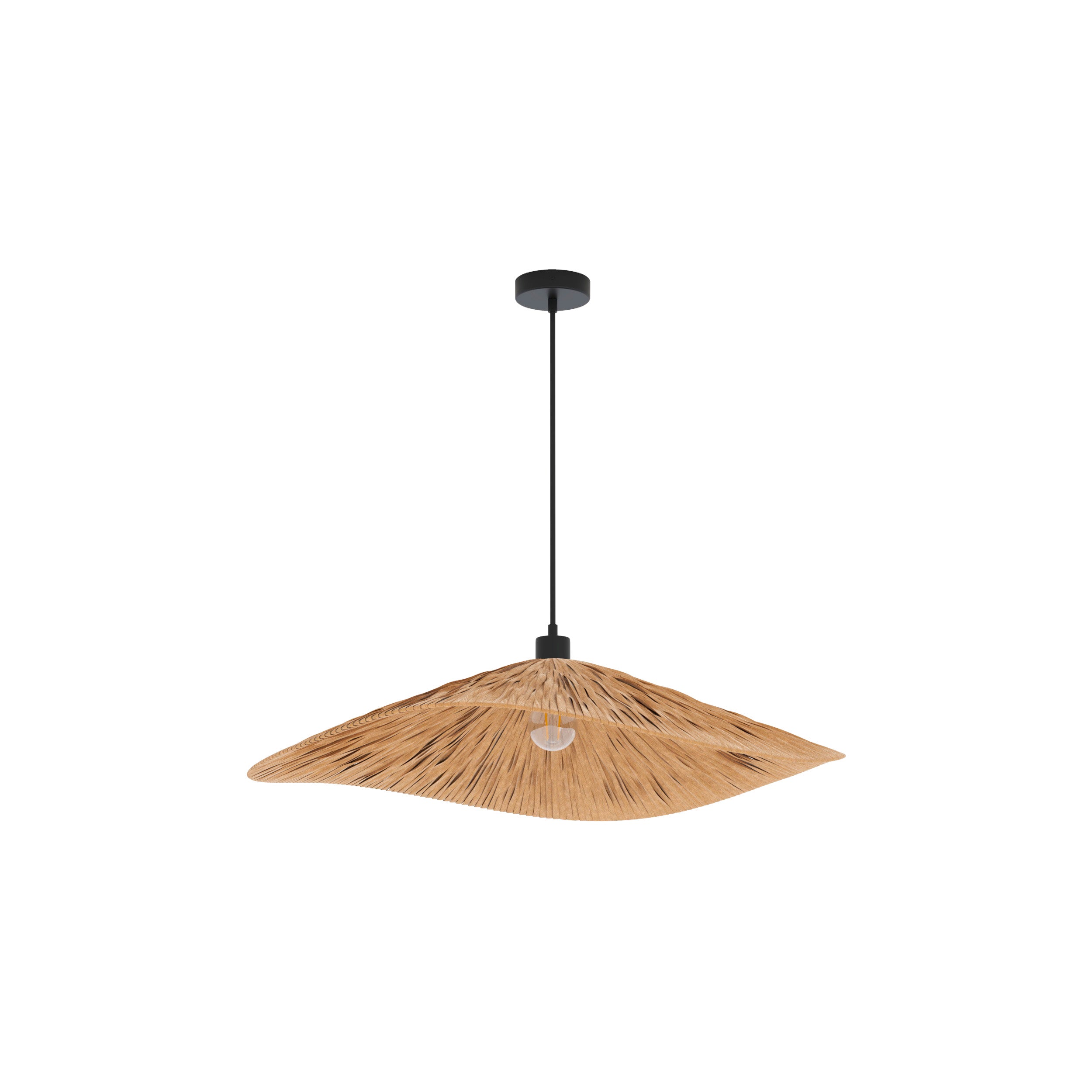 suspension stellaire naturelle 75 cm fond blanc