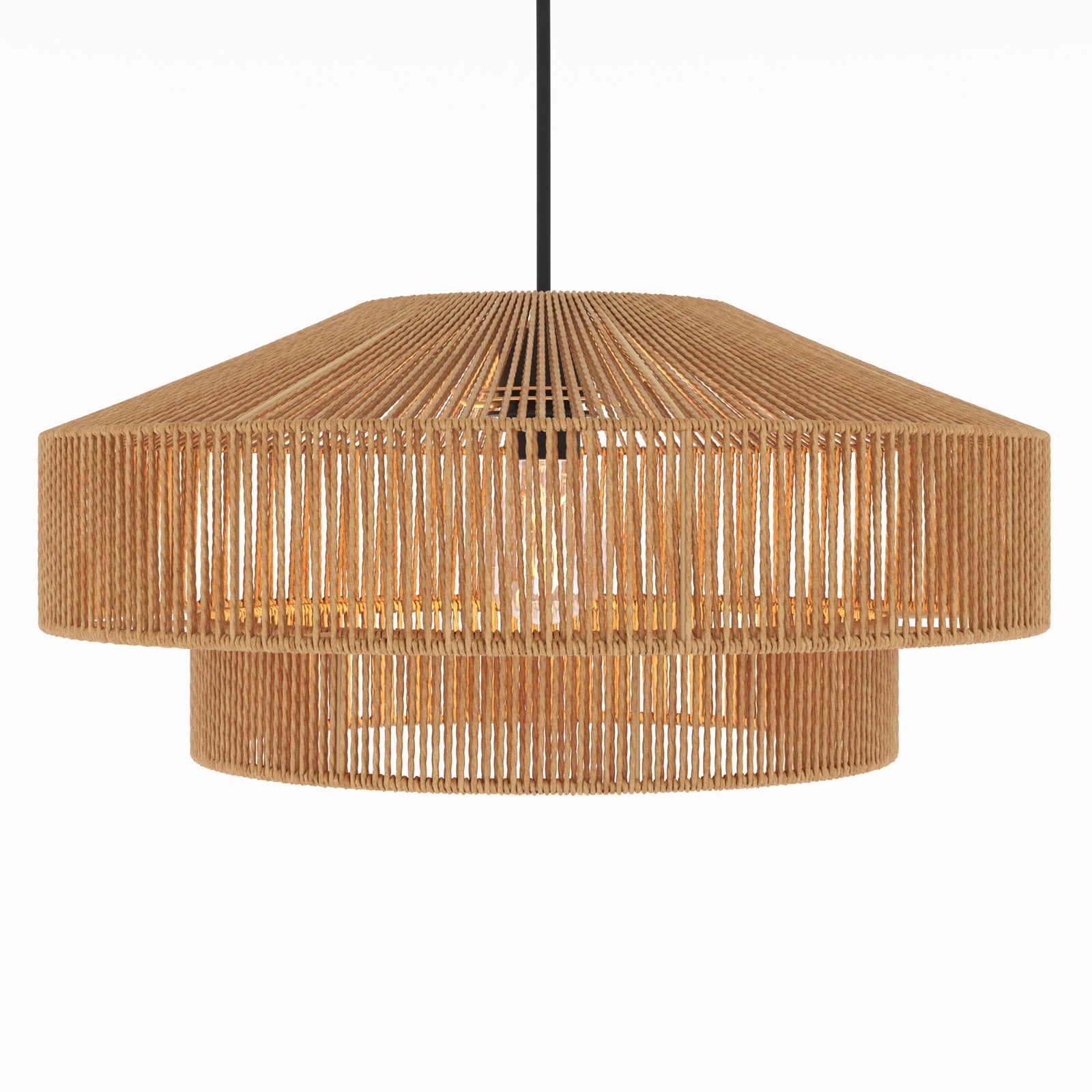 suspensions ronde superposition en papier de corde 60 cm clairia_1