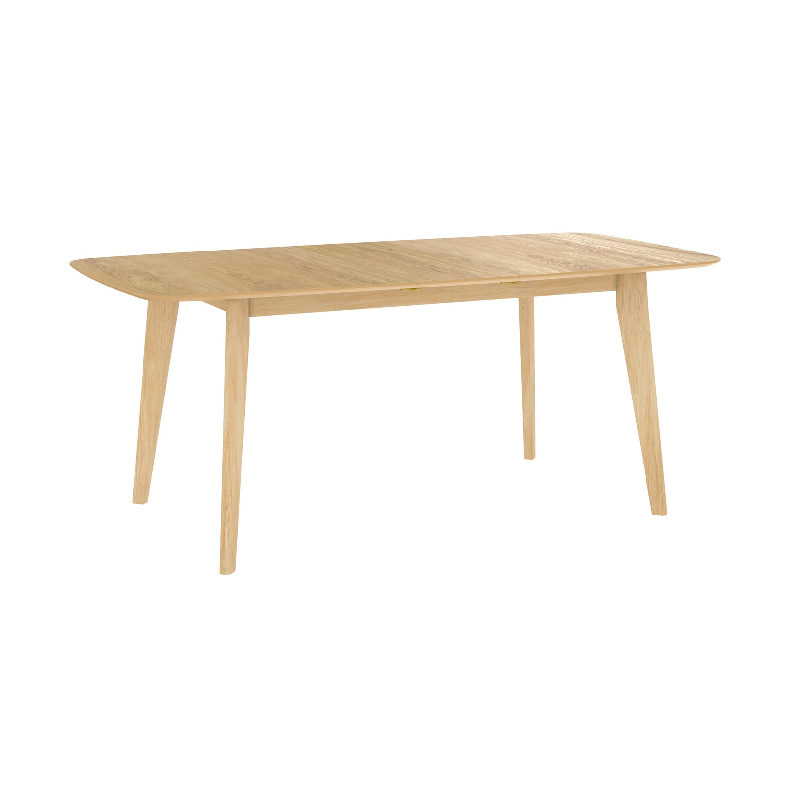 table 150 180 cm extensible oman bois clair