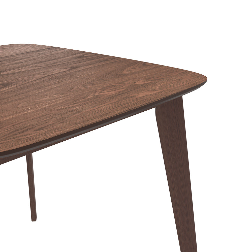 table a langer julio carree bois fonce