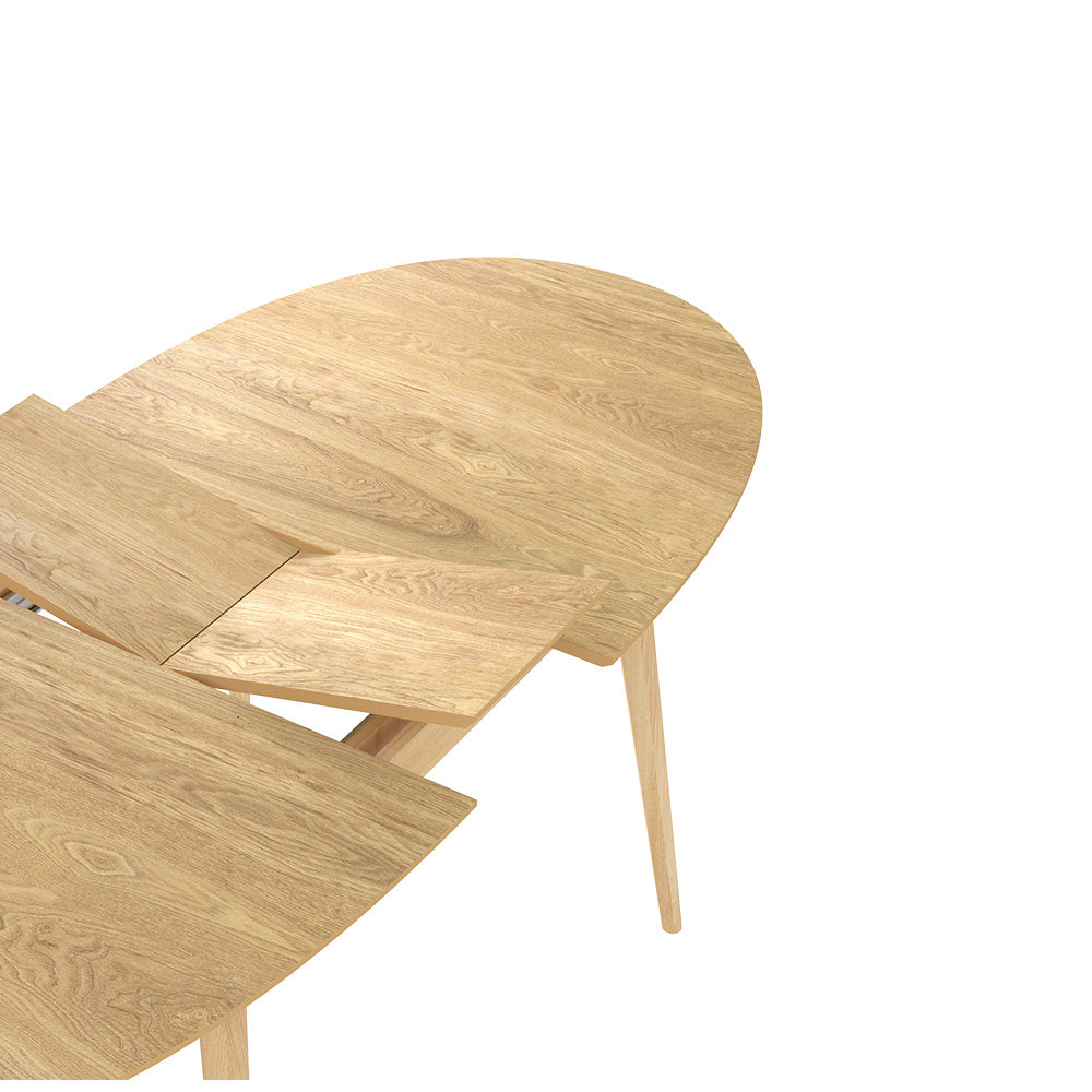 table a manger eddy bois clair extensible 6 8 personnes