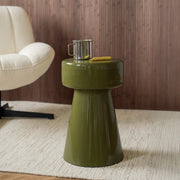 Mesa auxiliar Athéna de metal verde