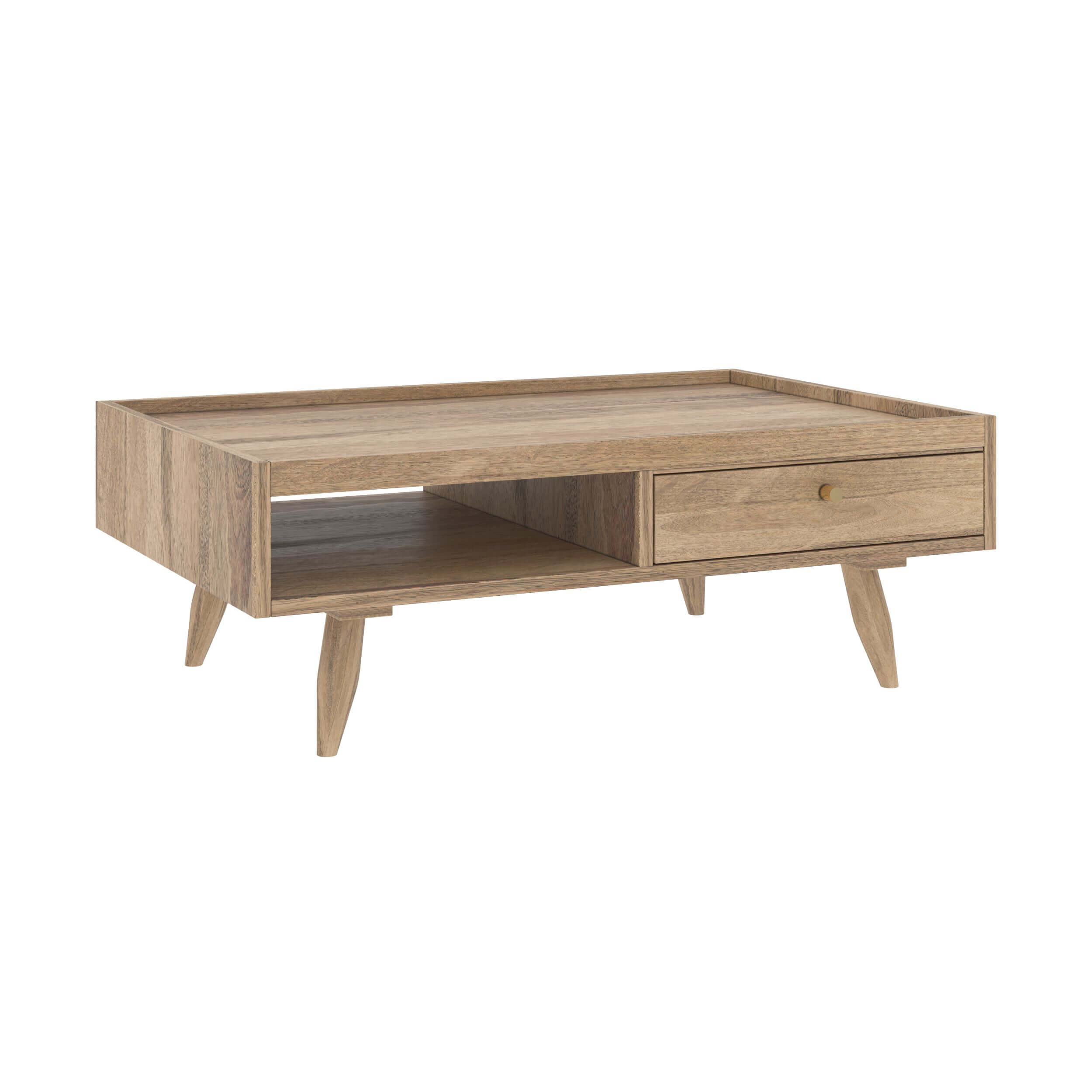 table basse 1 tiroir masala n bois de manguier