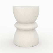 table basse blanche beton appoint