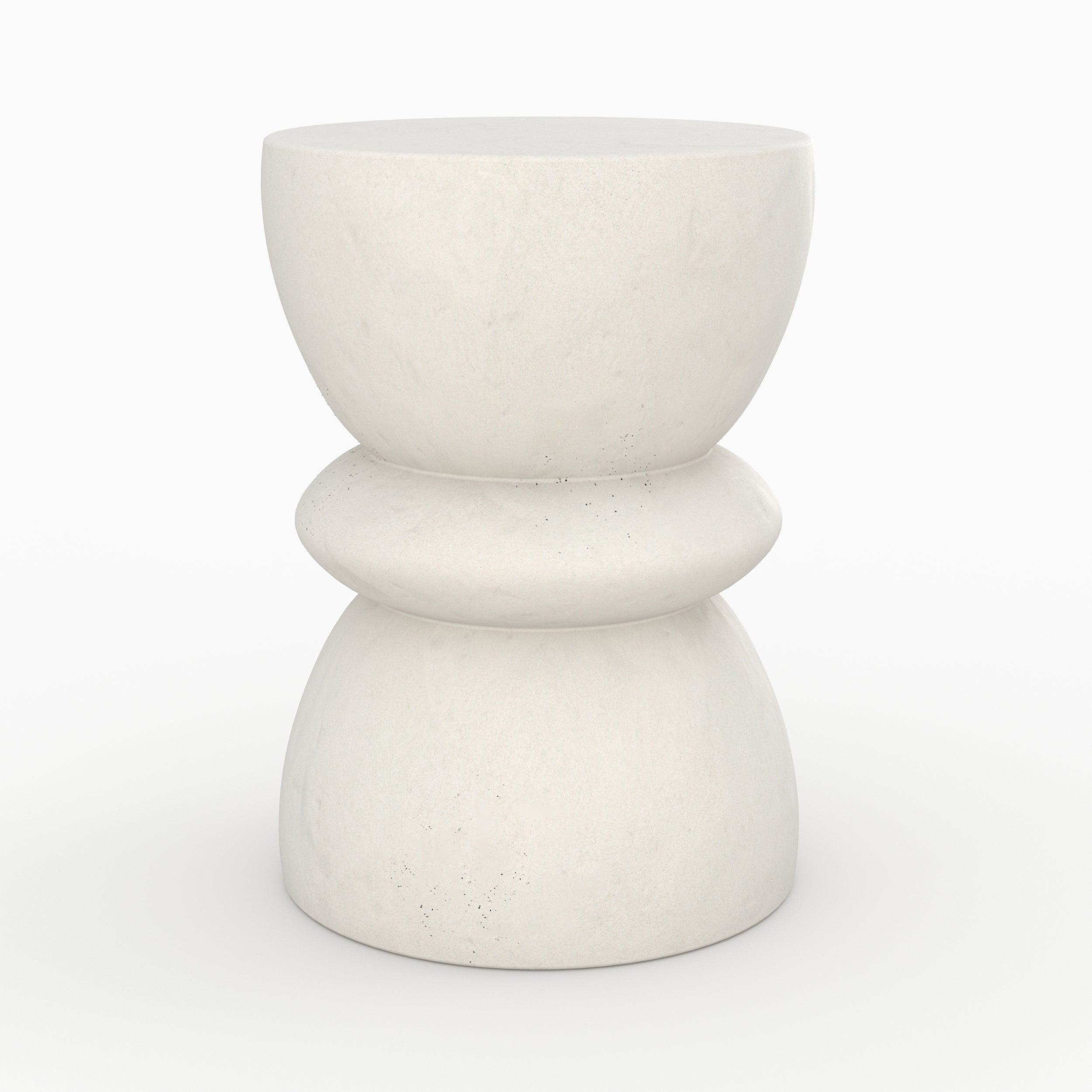 table basse blanche beton appoint