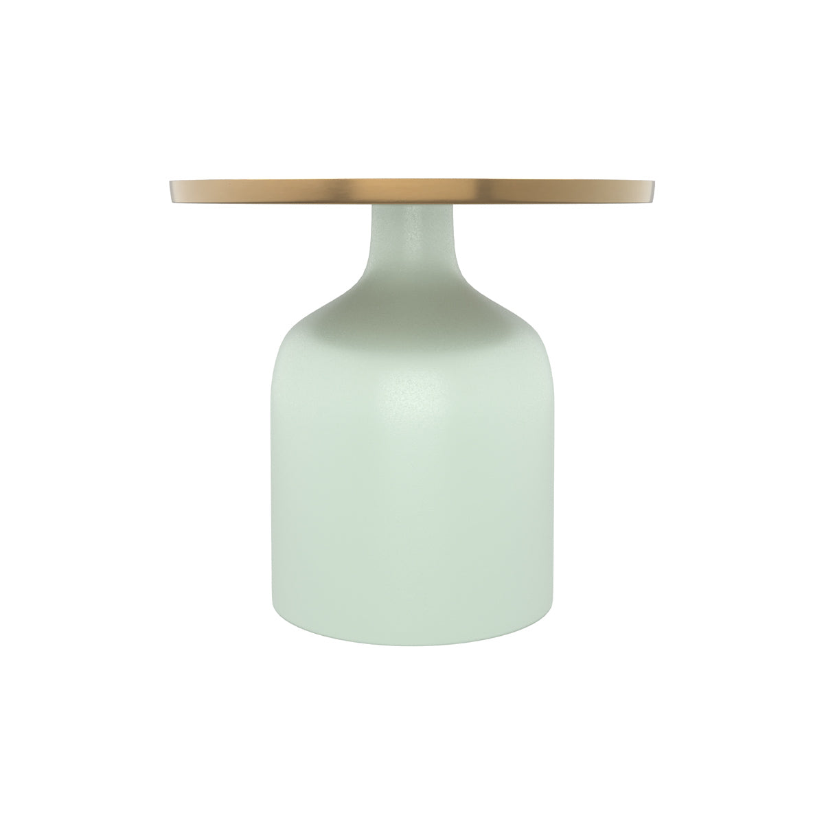 table basse bleu clair et metal dore lyne