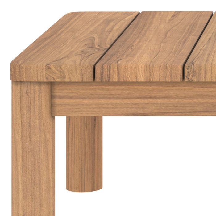 table basse de jardin bakole en bois de teck massif