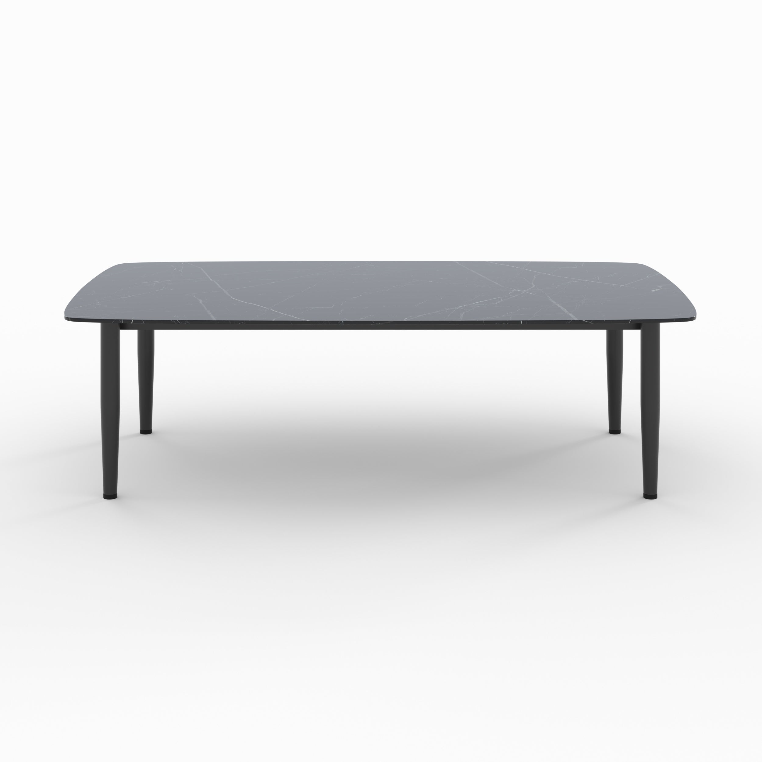 table basse de jardin effet marbre noir wilo