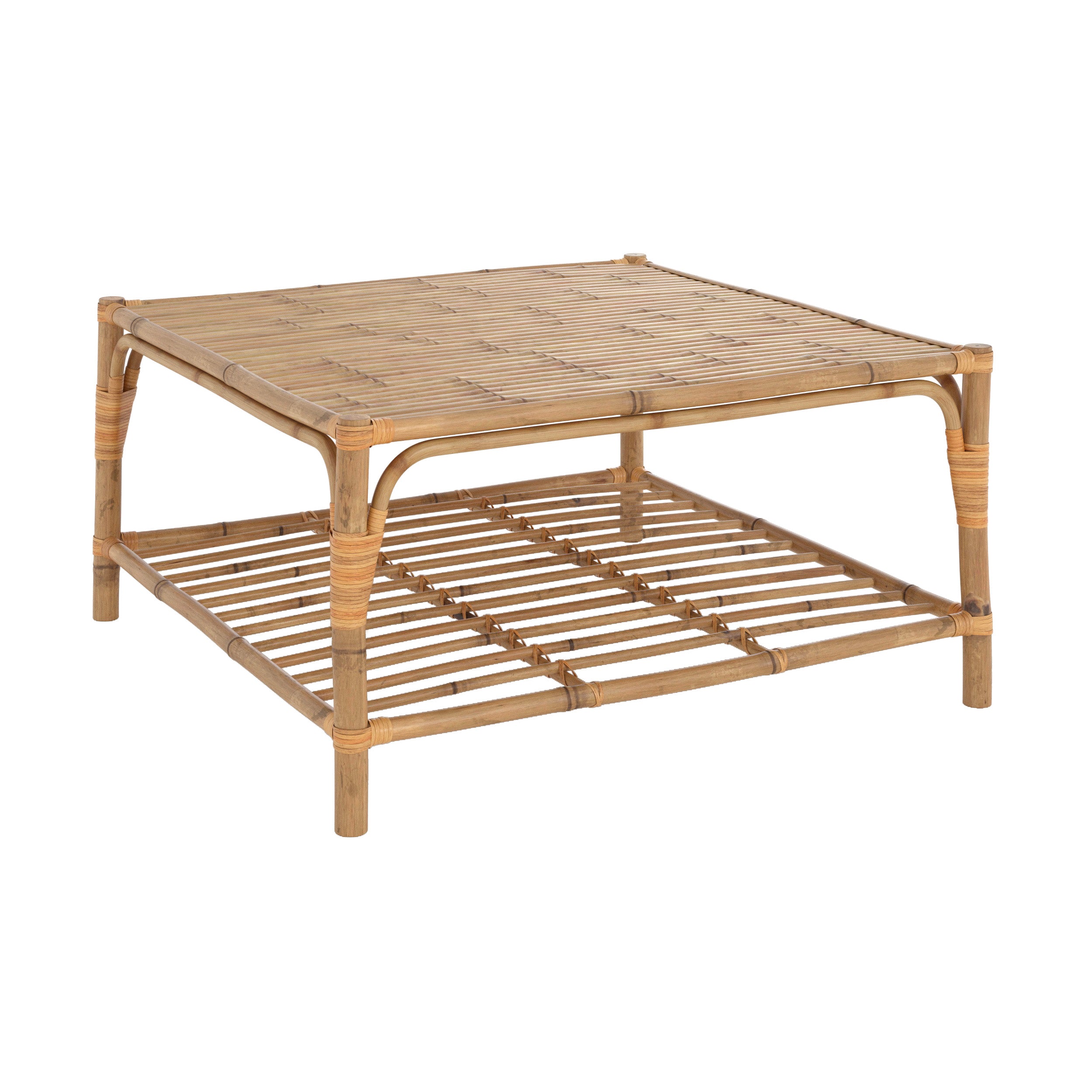 table basse de jardin en bambou timy fond blanc