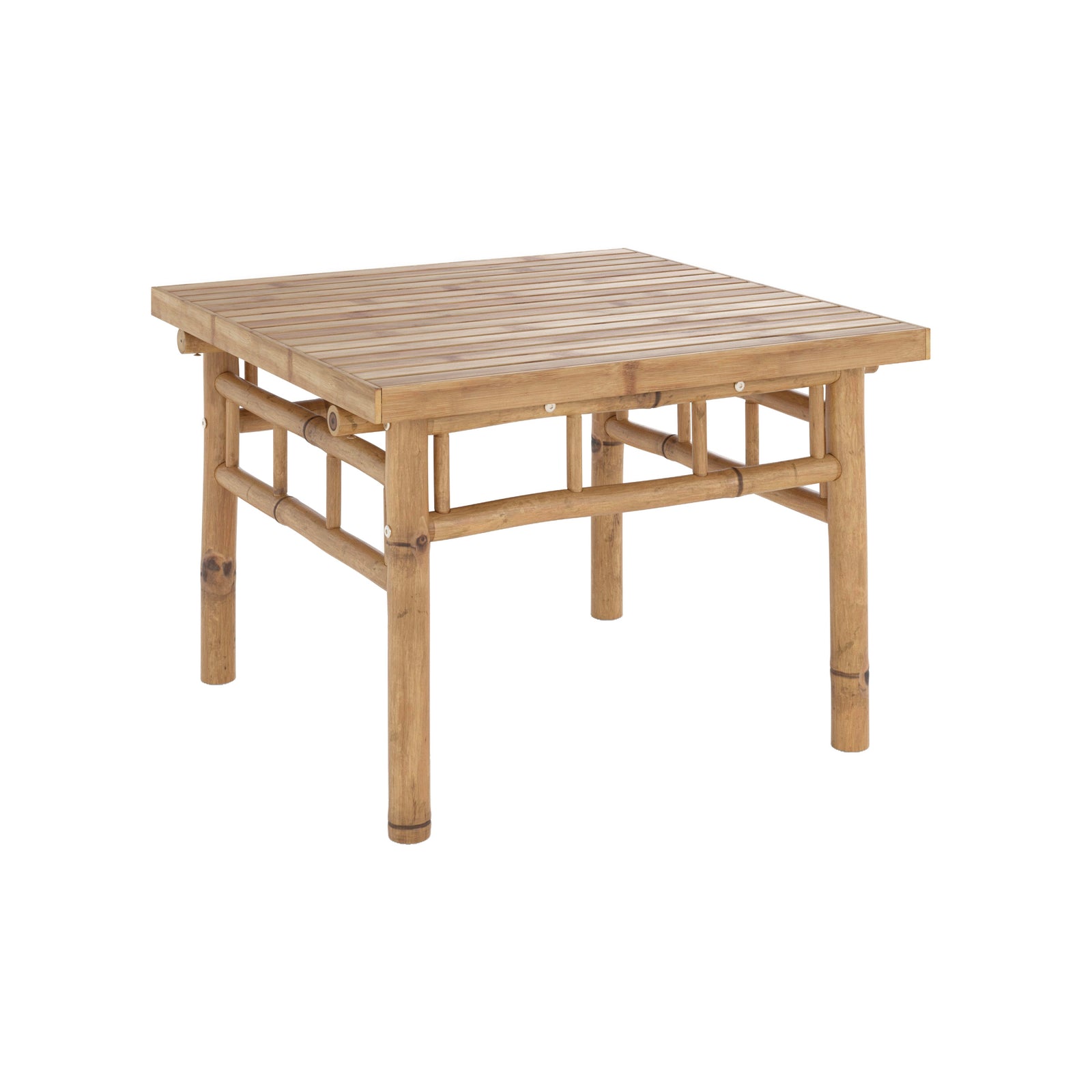 table basse de jardin en bambou vadella fond blanc