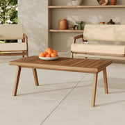 Table basse de jardin Siargao en bois d'acacia huilé