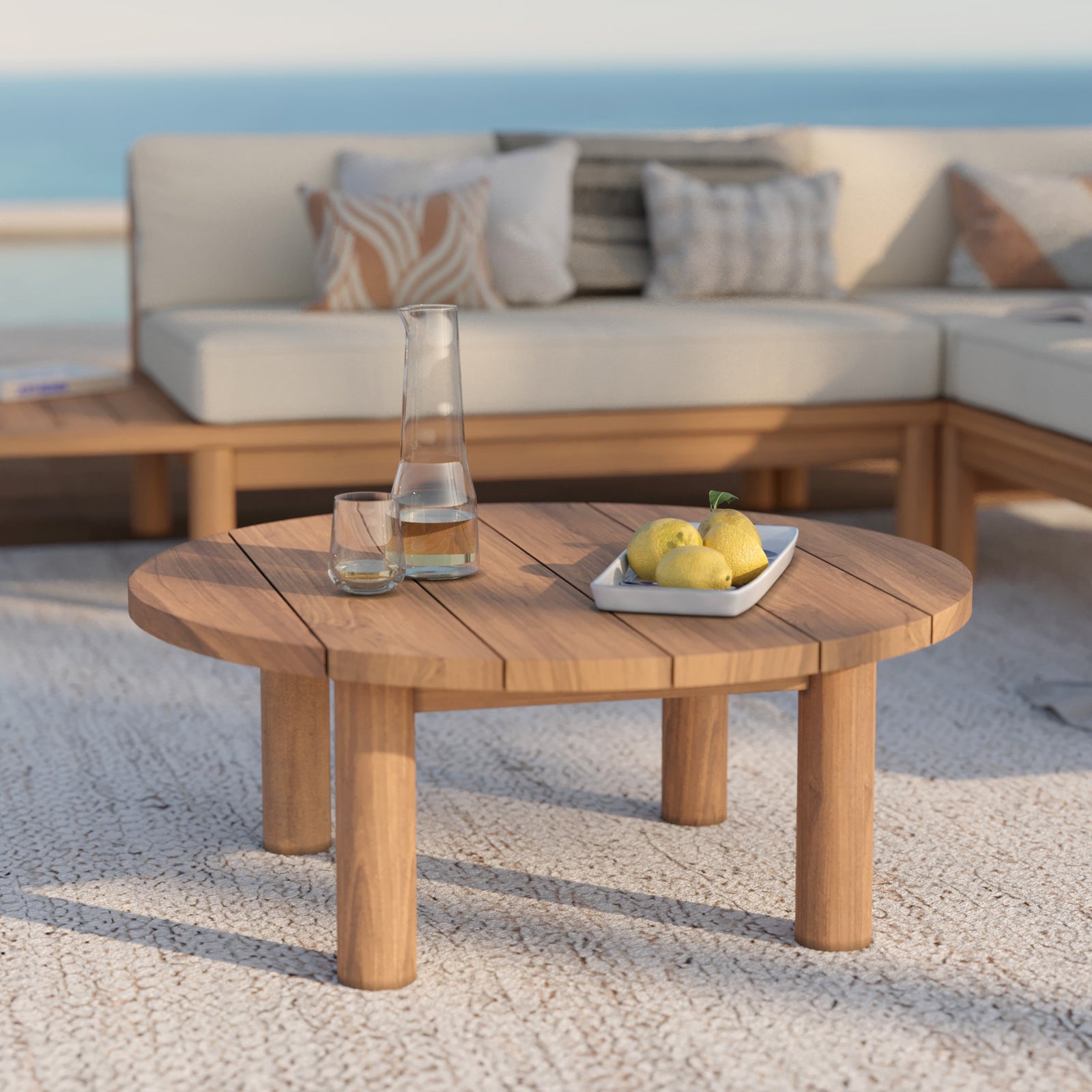 table basse de jardin en bois aurland