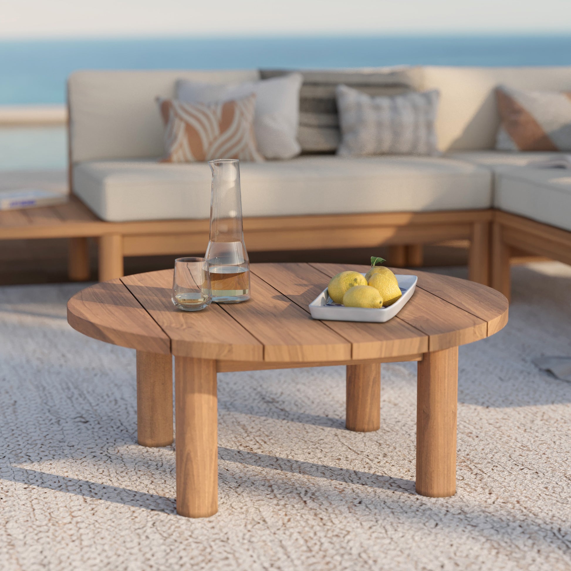 table basse de jardin en bois aurland