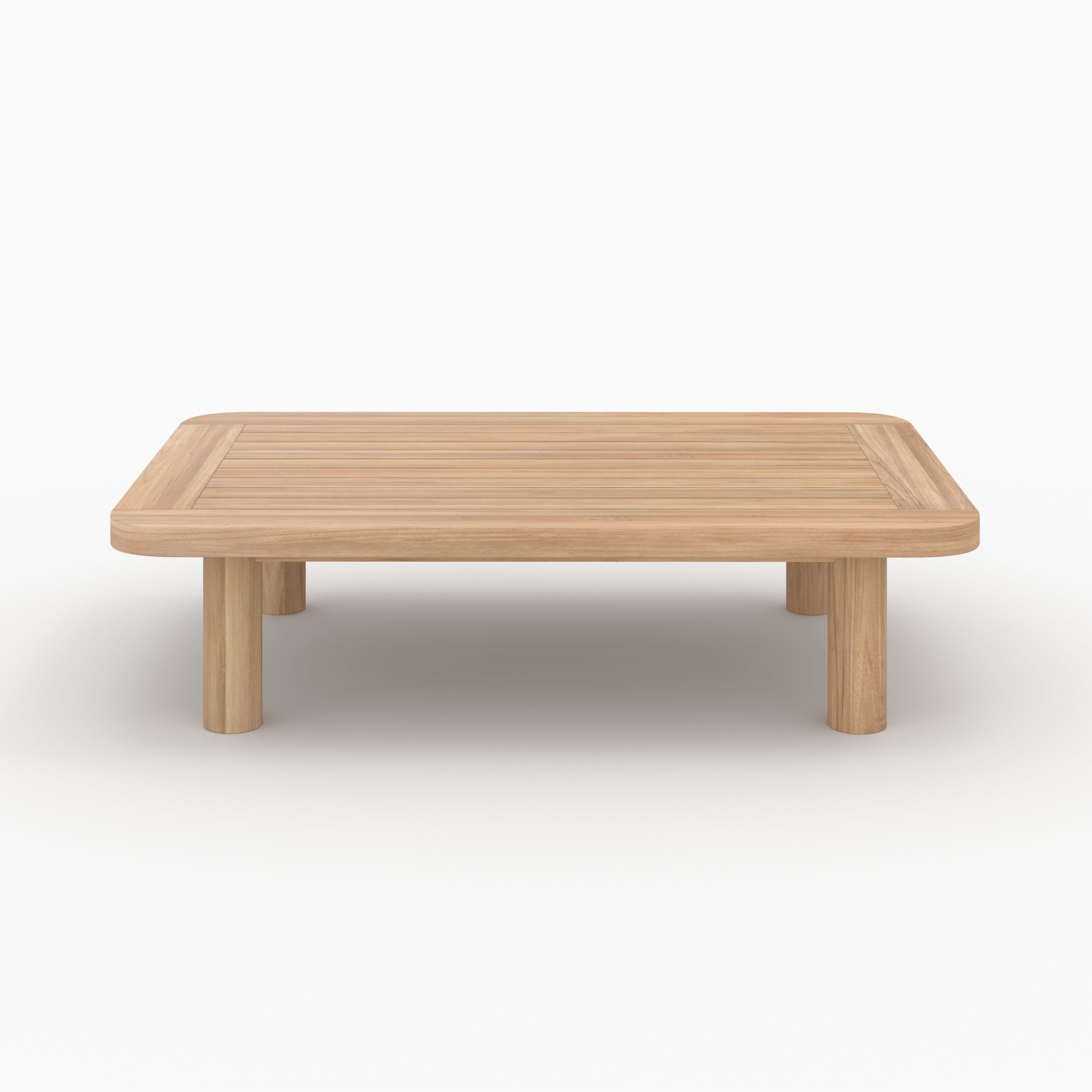 Salon de jardin Kilda 2 places en teck et tissu gris, 2 fauteuils