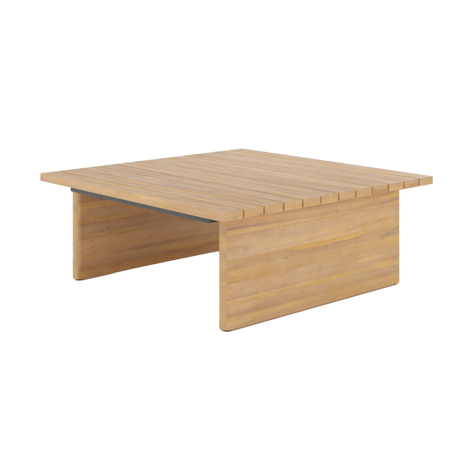 table basse de jardin seya en bois acacia fond beige