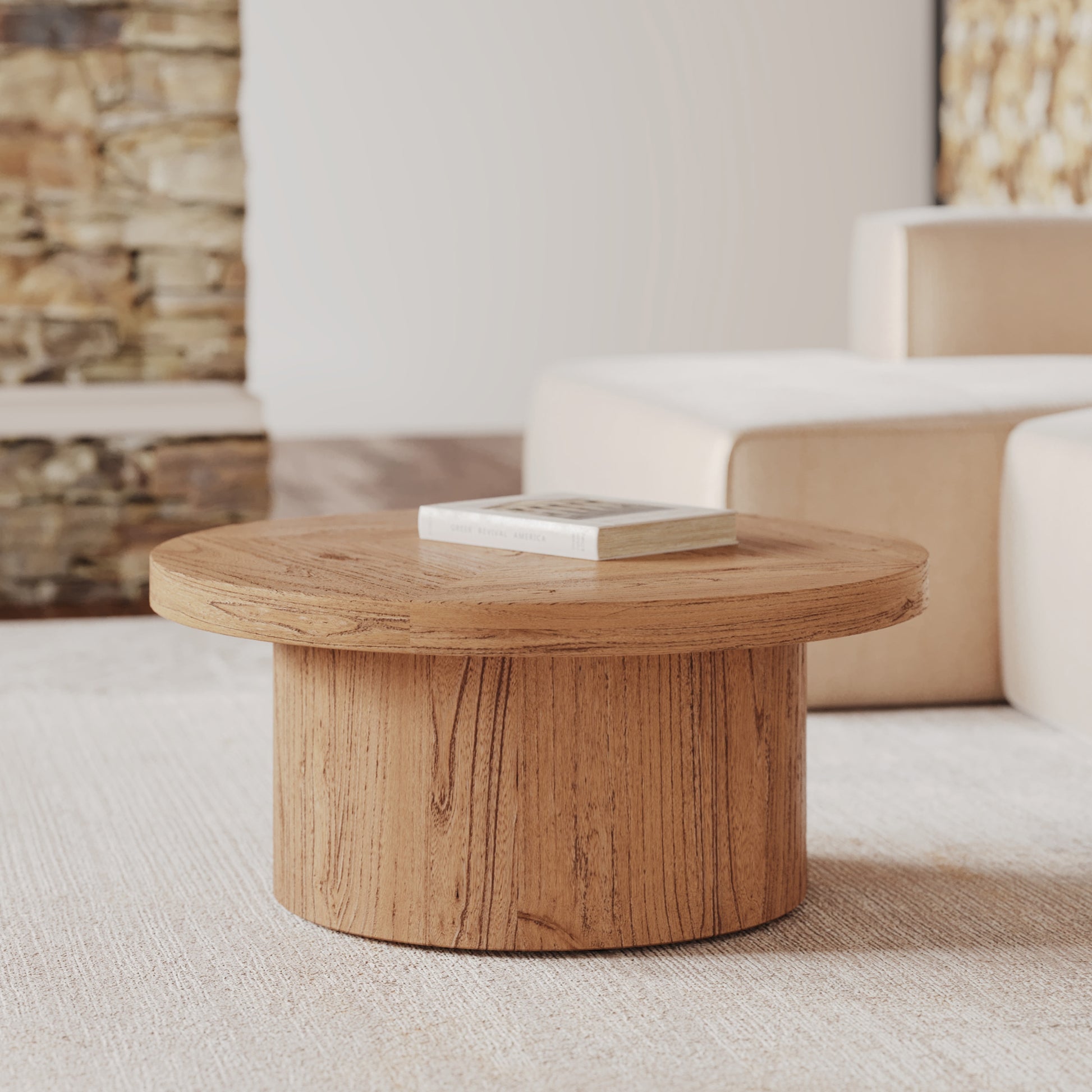 table basse garance ronde bois orme