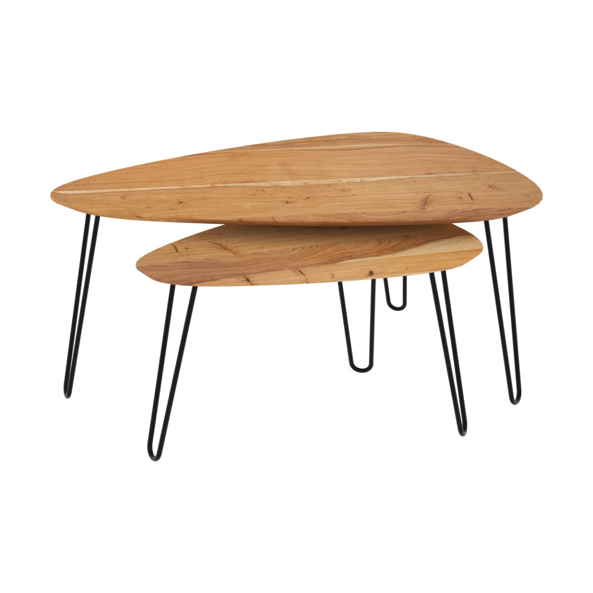 table basse gigogne kiwi en bois lot de 2