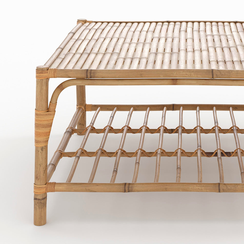 table basse jardin en bambou timy