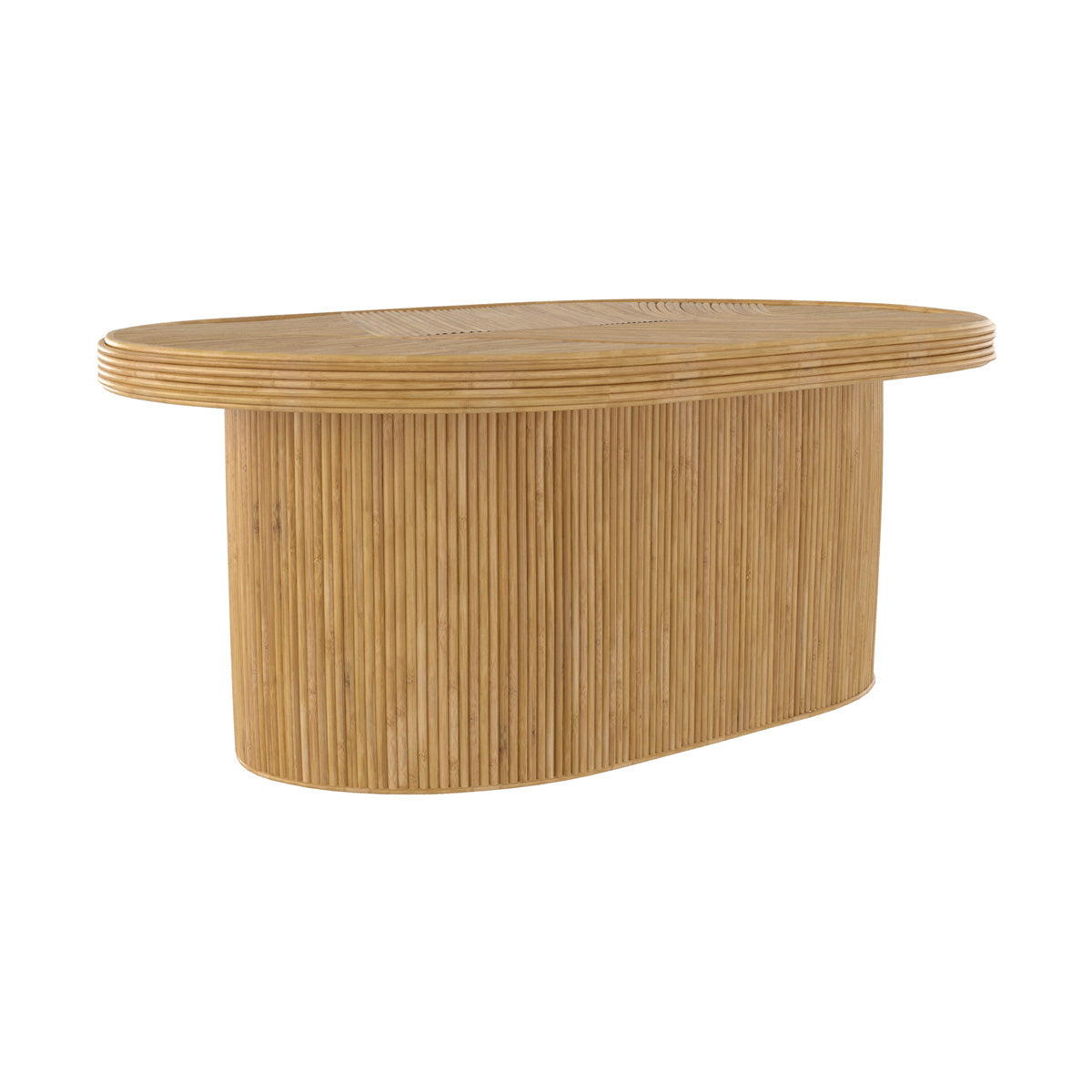 table basse originale ovale helene naturelle