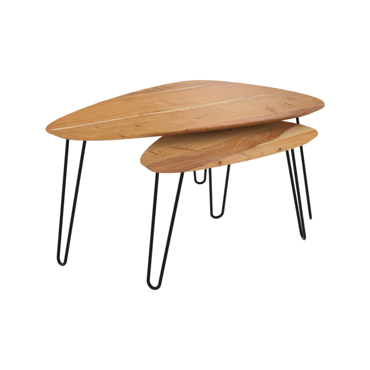 table basse ovale kiwi en bois et pieds en metal noir_1