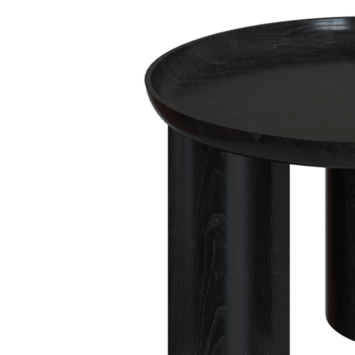 table basse plateau rond blake bois de manguier