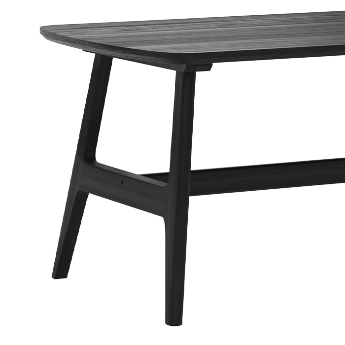 table basse rectangulaire scandinave noire suly