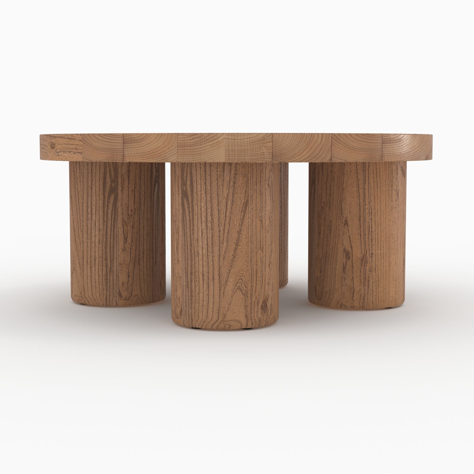 table basse ronde en bois d orme paula