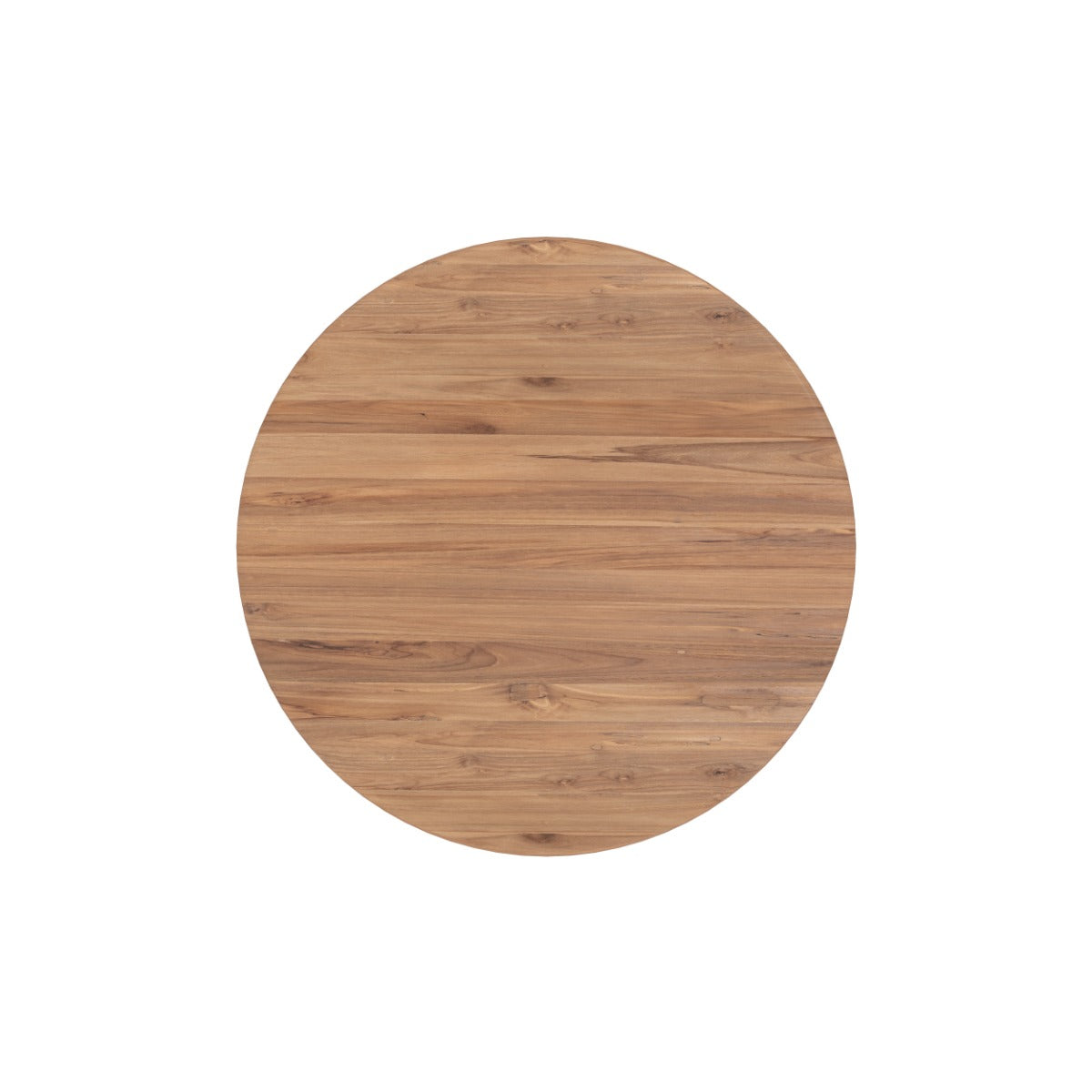 table basse ronde en bois de teck recycle d80 cm bana