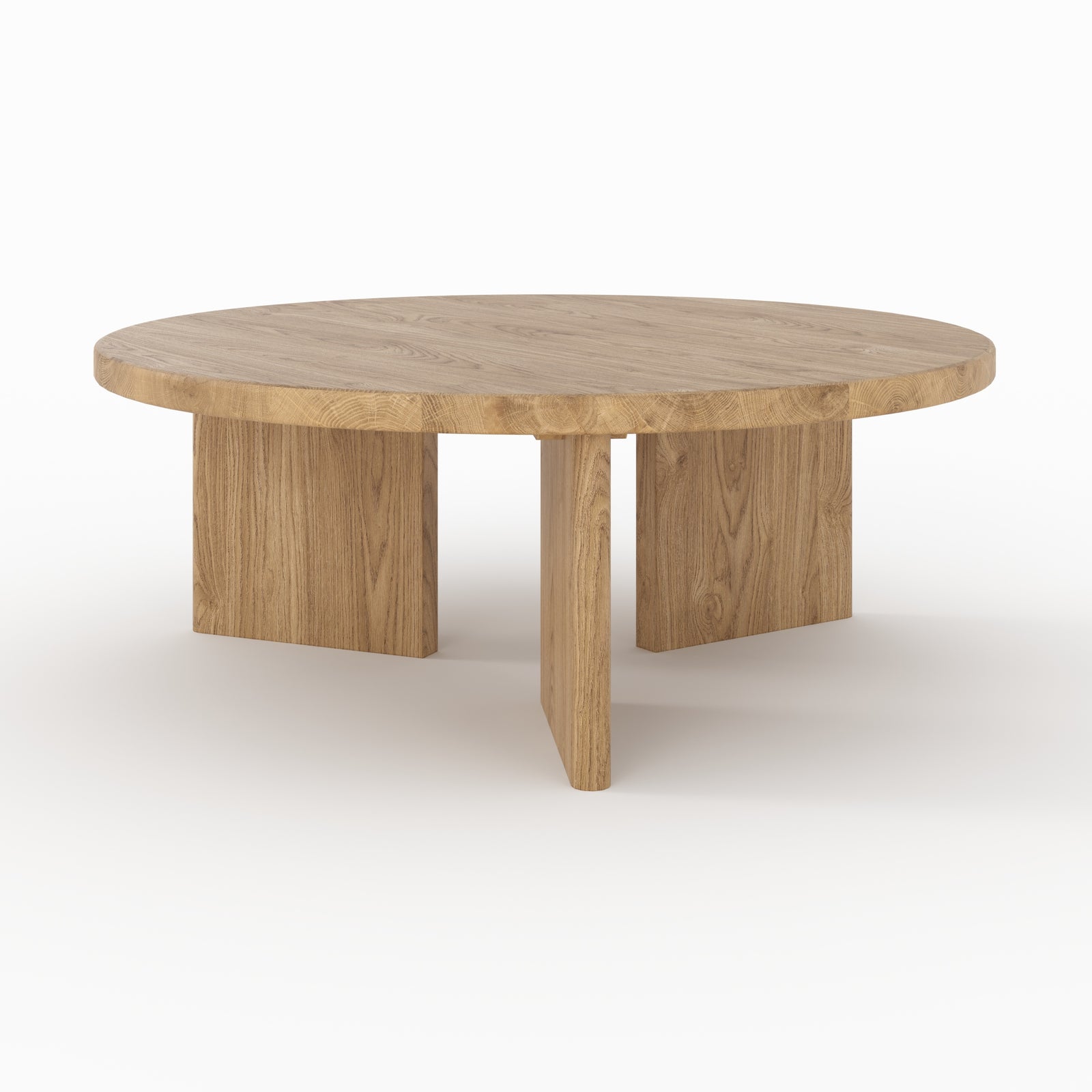 table basse ronde en bois massif de mindi galia