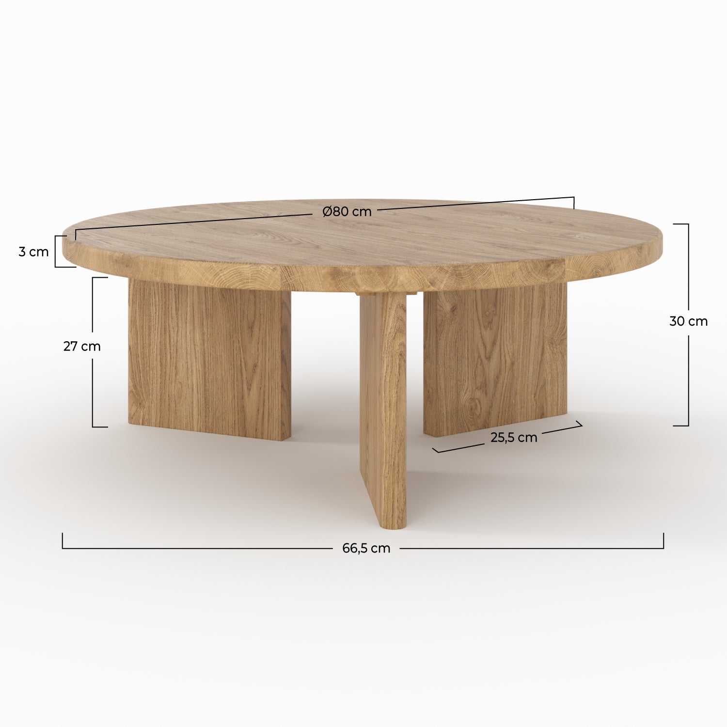 table basse ronde galia bois massif mindi