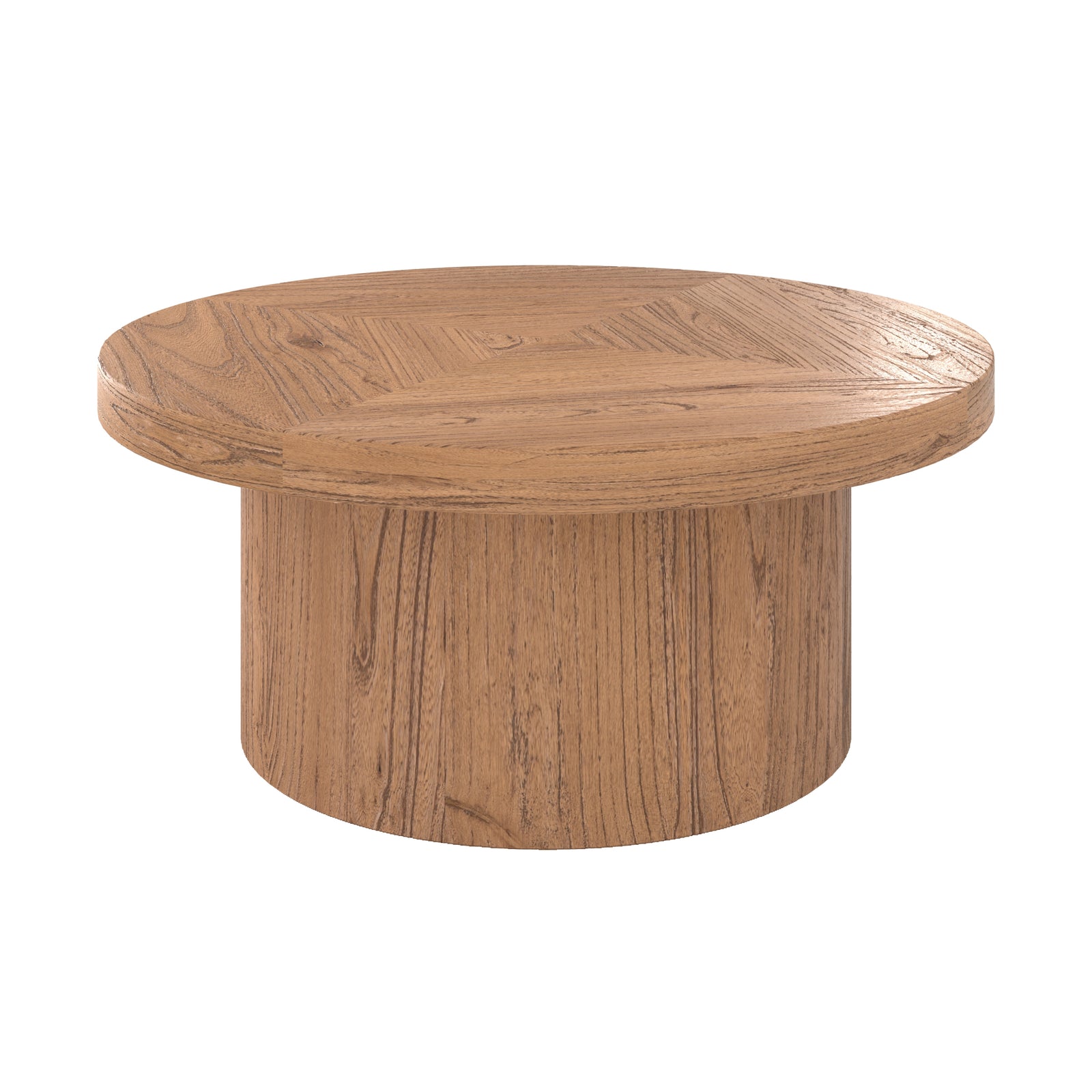 table basse ronde garance en bois d orme fond blanc