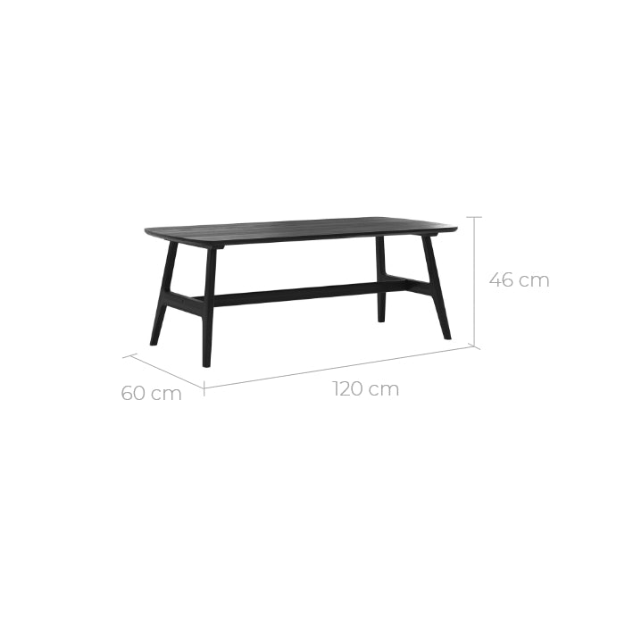 table basse scandinave noire suly bois noir