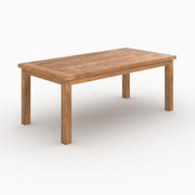 Table rectangulaire 8 personnes Mémo en bois de teck recyclé