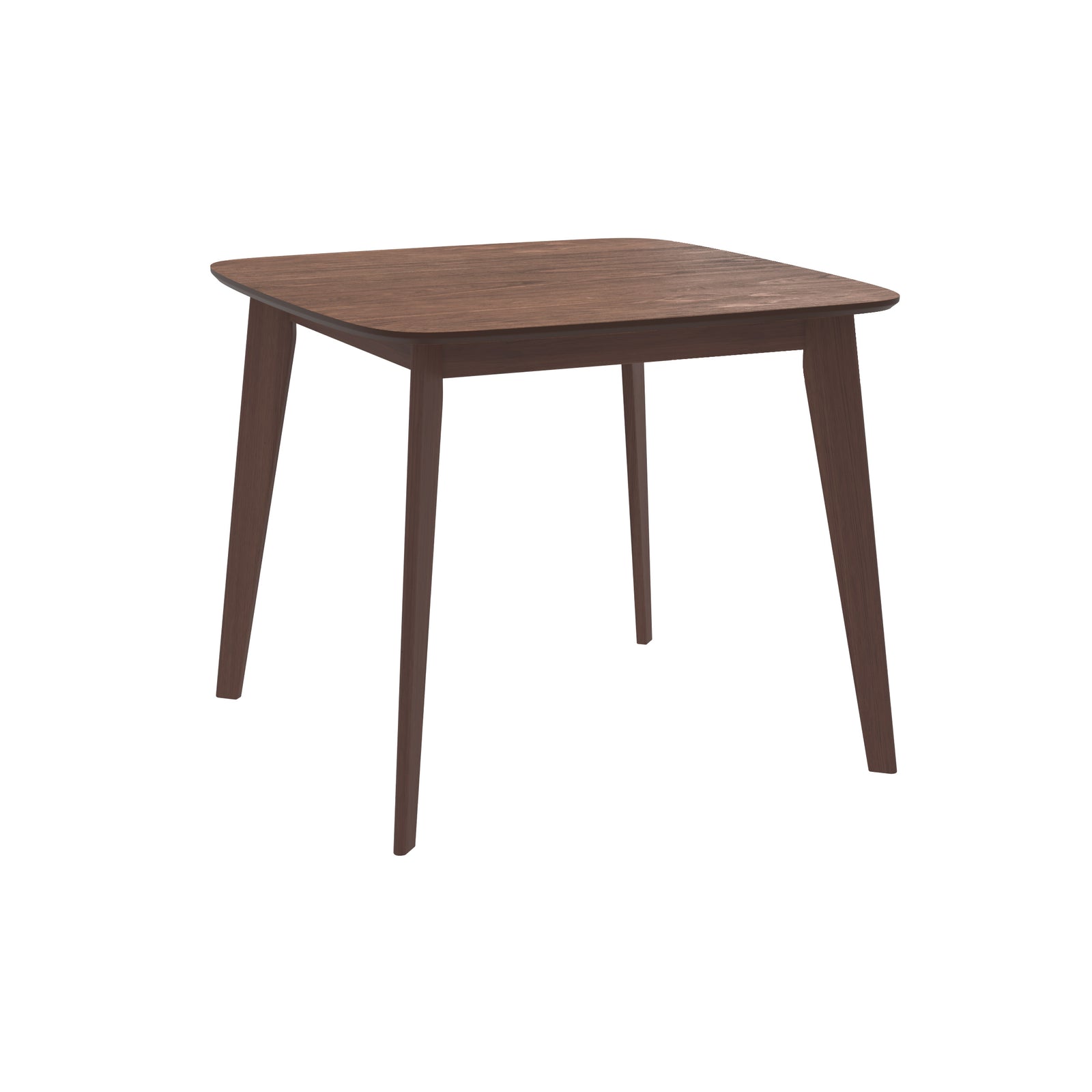 table carree bois fonce julio