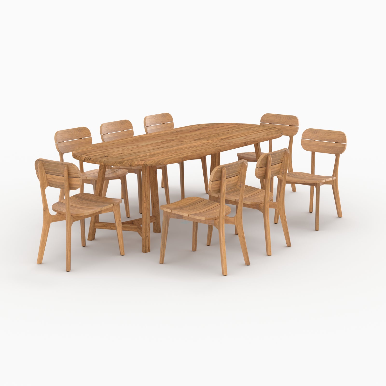 table chaises de jardin bora 8 personnes en bois