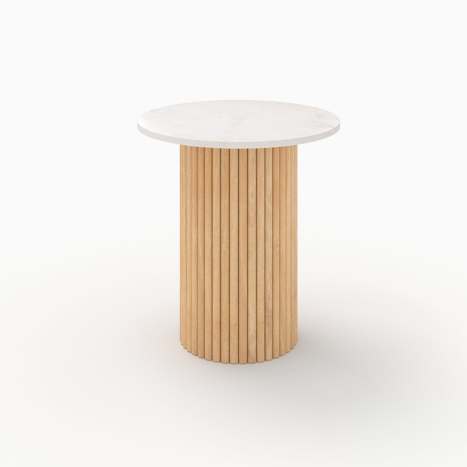 table d appoint agathe marbre et bois de manguier diametre 40 cm 